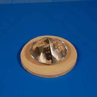 Diamond Master Mounted on a Bed of Clay - Mold Making Preparation