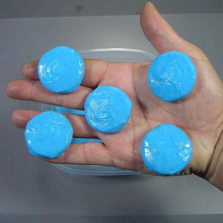 Five Objects Pre-Coated with Silicone Plastique 